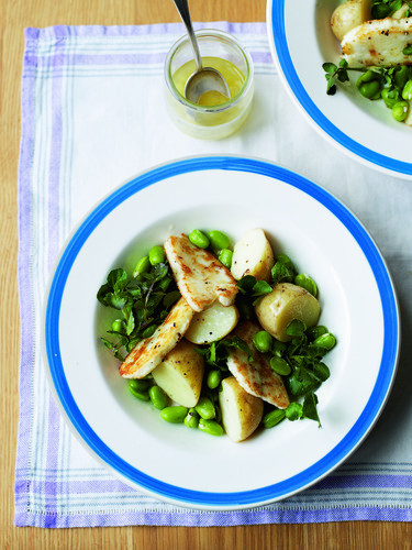 Warm spring salad